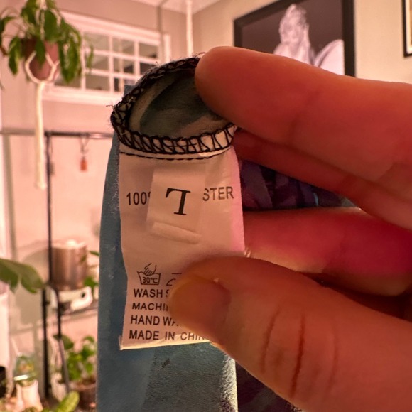 Unbranded Tropical Kimono Women One Size Blue Floral Leaf Sheer Beach Coverup - Picture 3 of 10